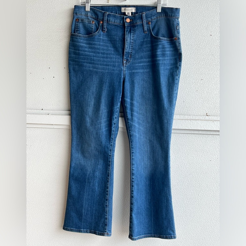 Madewell Calli Demi- Bootcut Flare Wide Leg Jeans Medium Wash Stretch Women’s 32
